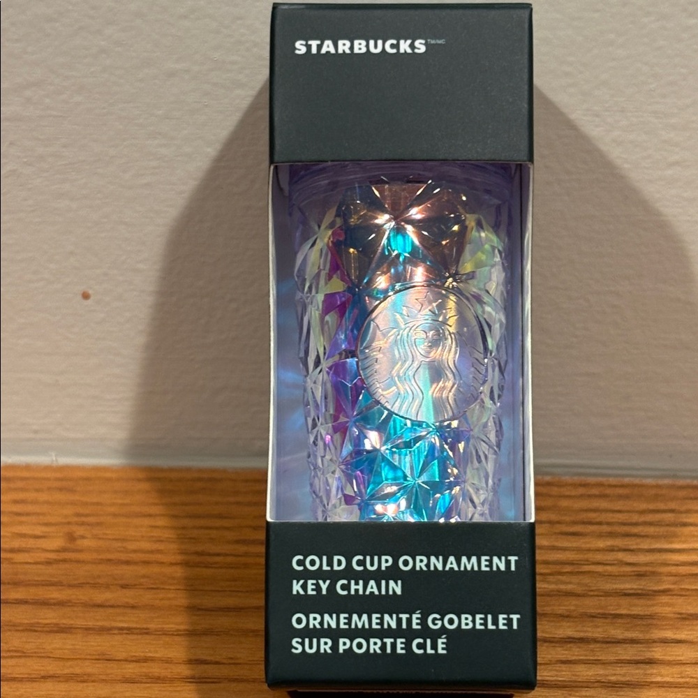 Starbucks Iridescent Key Chain Ornament